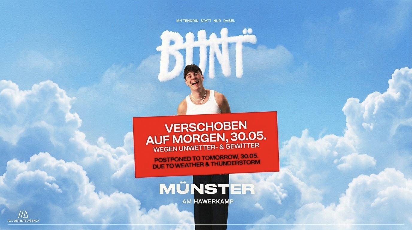 BUNT. – 29.05.26 Münster am Hawerkamp